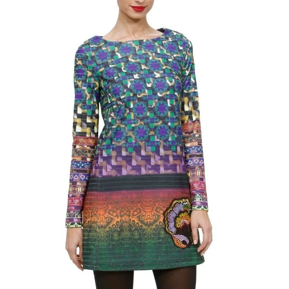 Desigual Semko geometric print dress size S